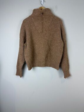 Elie Tahari Women's Cowl Neck Sweater in Tan